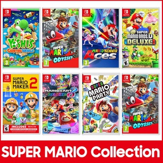 Nintendo Switch Games MARIO Collection ★ Super Mario Party Kart 8 Odyssey Maker 2 TENNIS ACES