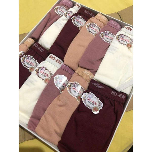 SOEN PANTY ORIGINAL FOR LADIES COD☑️12pcs 1box 6pcs 1pack