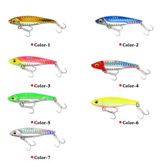 7pcs Sinking Metal Jigging Crank Bait VIB Sea Fishing