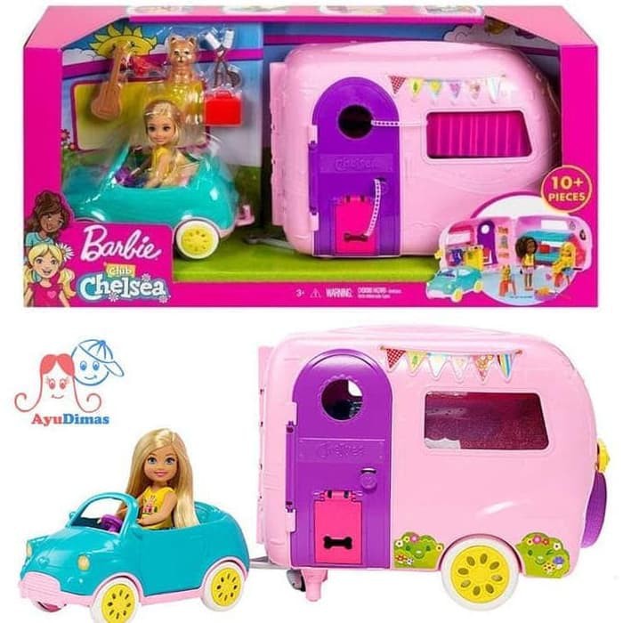 barbie car and caravan