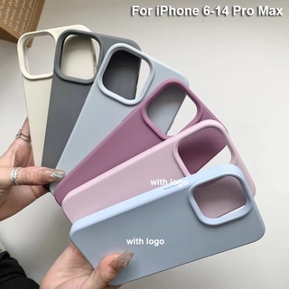 For iPhone 14 Pro Max 13 Pro Max Case Full Covered Real Liquid Silicone Case for iPhone 12 11 Pro Max 7 8 6 6S Plus X XS Max XR Phone Case