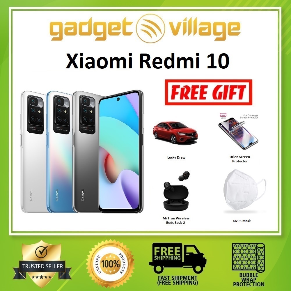 Xiaomi Redmi 10 9t 9a 9c Smartphone Official Xiaomi Malaysia Warranty Shopee Singapore