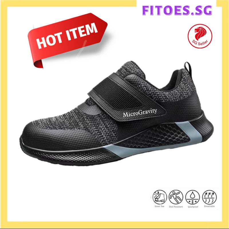 Sports Safety Shoes Velcro Black
