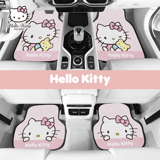 Hello Kitty Universal Car Floor Mat Easy To Clean Interior Driving Protective Carpet Cute