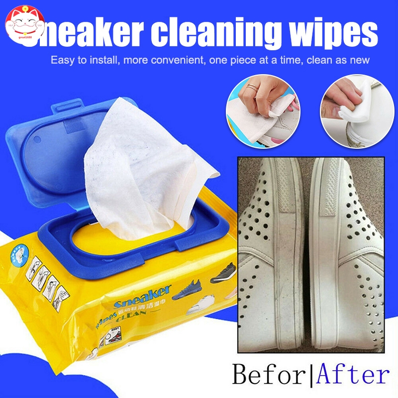 Gt Travel Portable Disposable Sneakers Cleaning Wet Wipes White Artifacts Shoes Quick Easy Shopee Singapore
