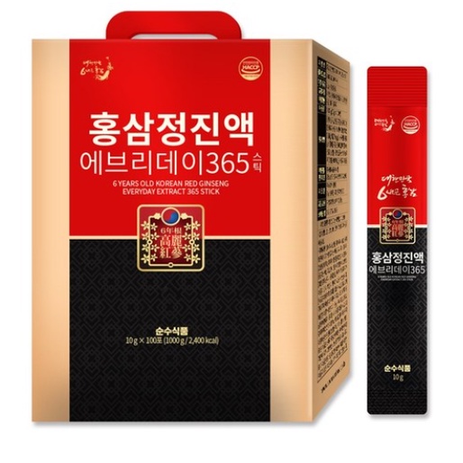 SSF 6years old korean red ginseng everyday extract 365 , 10gx100sticks ...