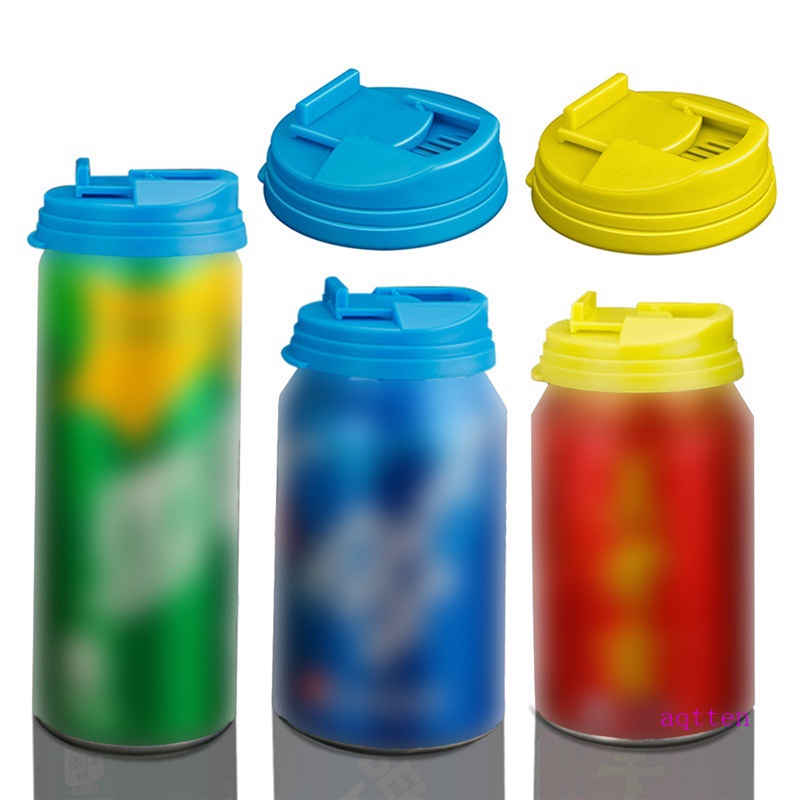 Aqtten New Soda Lid Cap Tin Can Lids Covers Reusable Soda Saver Caps