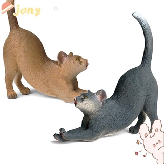 JONY1EC Stretching Cats Model Micro Landscape Educational Toy Science & Nature Farm Animal #0