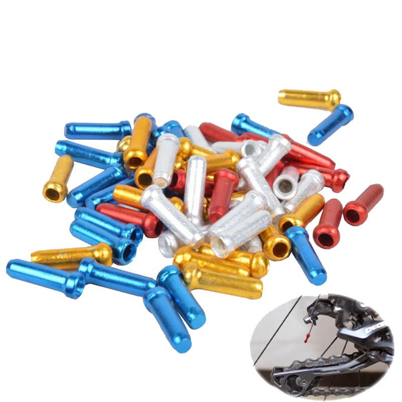 Details about   Gear Brake Wire Bike Inner Cable End Colour Ferrule Crimp Tidy Nipple Cover 