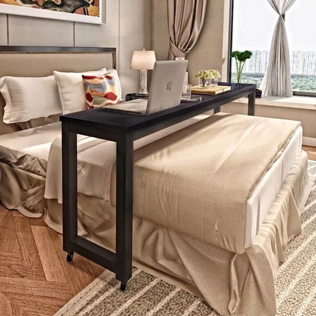 Movable Bedroom Study Dressing Breakfast Computer Table