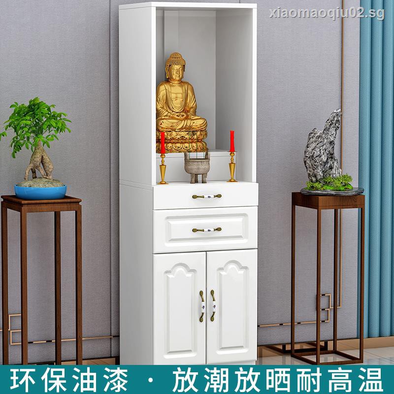 Altar Table With Storage - Meditation Cabinet, Buddhist Table With Drawers, Dark Brown, 2 Sizes