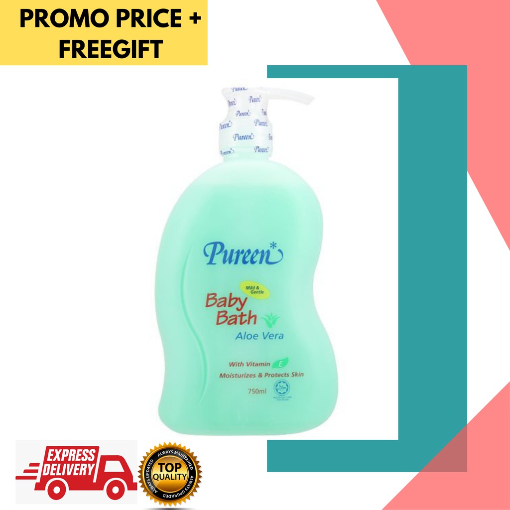 Promo 2020 Pureen Baby Bath Aloe Vera With Vitamin E Moisturizes Protects Skin 750ml Shopee Singapore