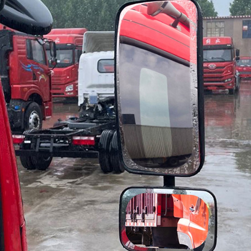 GTIOATO 2PCS Large Truck Rearview Mirror Rainproof Film Reflective Mirror Reverse Mirror Nano Anti-Fog Waterproof Membrane