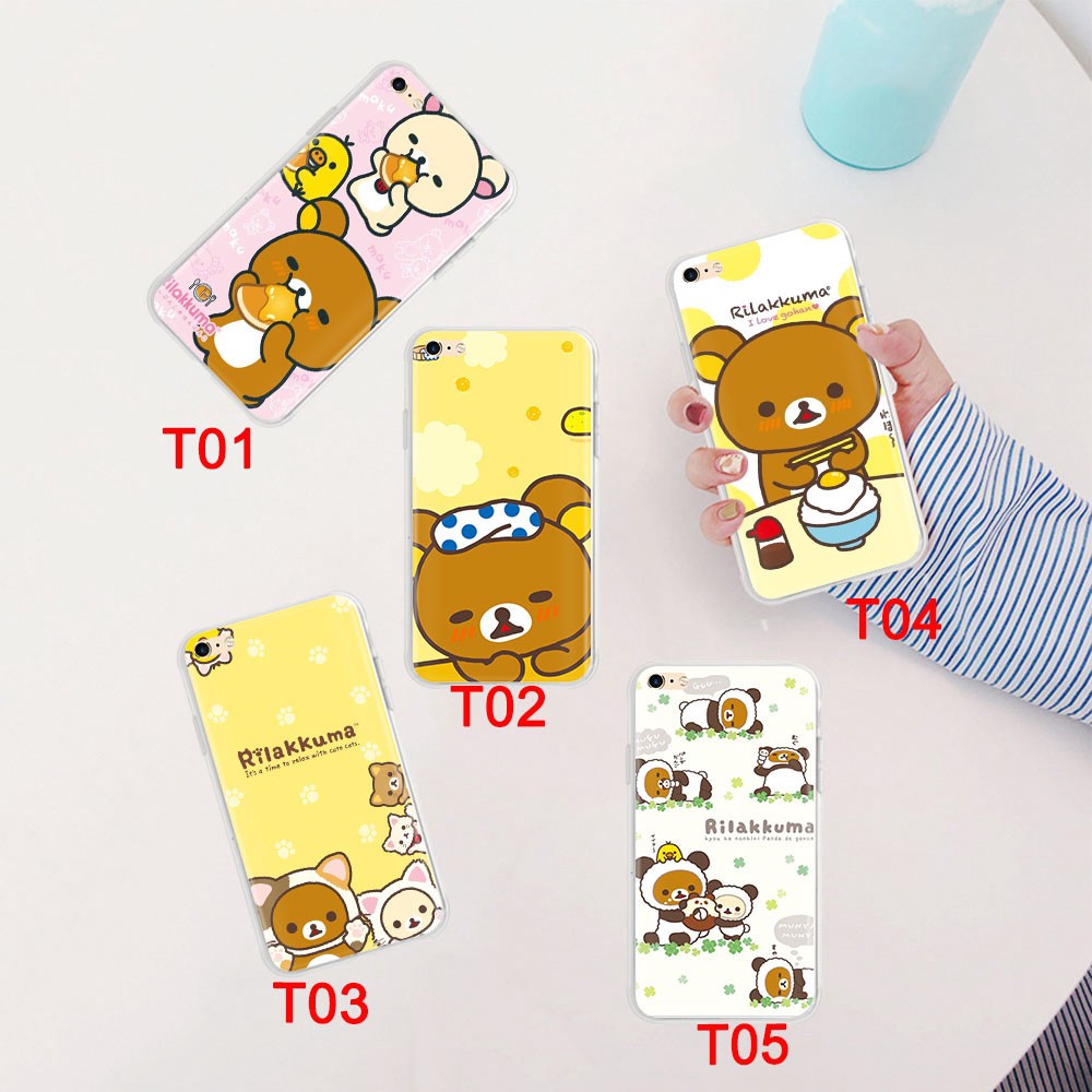 Iphone 12 Mini 11 Pro Xs Max X Xr Casing Case Soft Transparent 234gt Rilakkuma Phone Cover Shopee Singapore