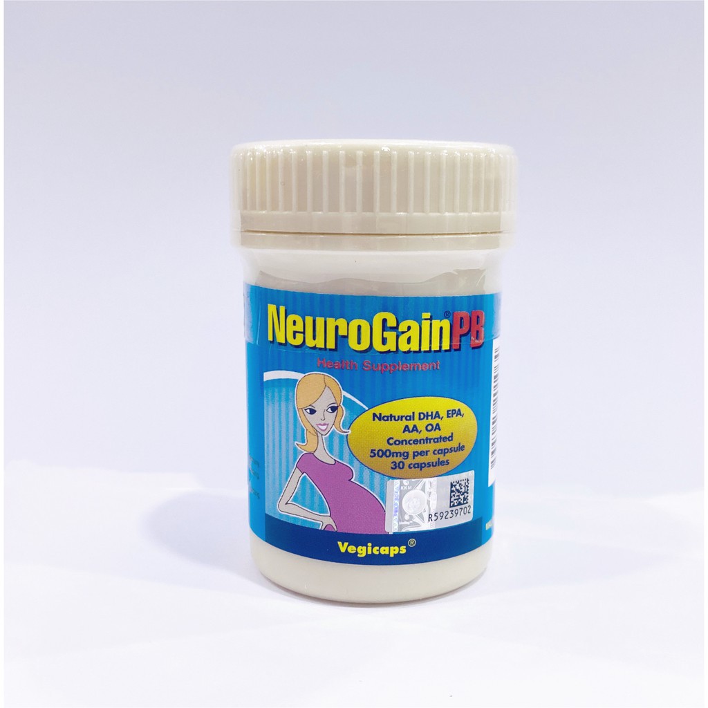 NeuroGain PB Vegicaps 30’s for Pregnant and Breast-feeding women. DHA high, EPA low with AA and OA