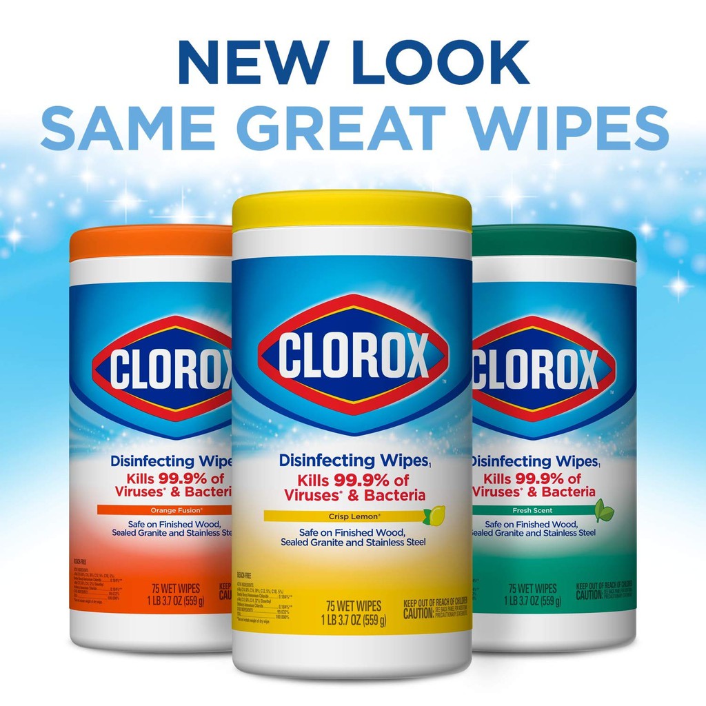 75 Count Each Clorox Disinfecting Wipes Value Pack Pack Of 3 Bleach Free Cleaning Wipes Home Kitchen Disinfectant Wipes