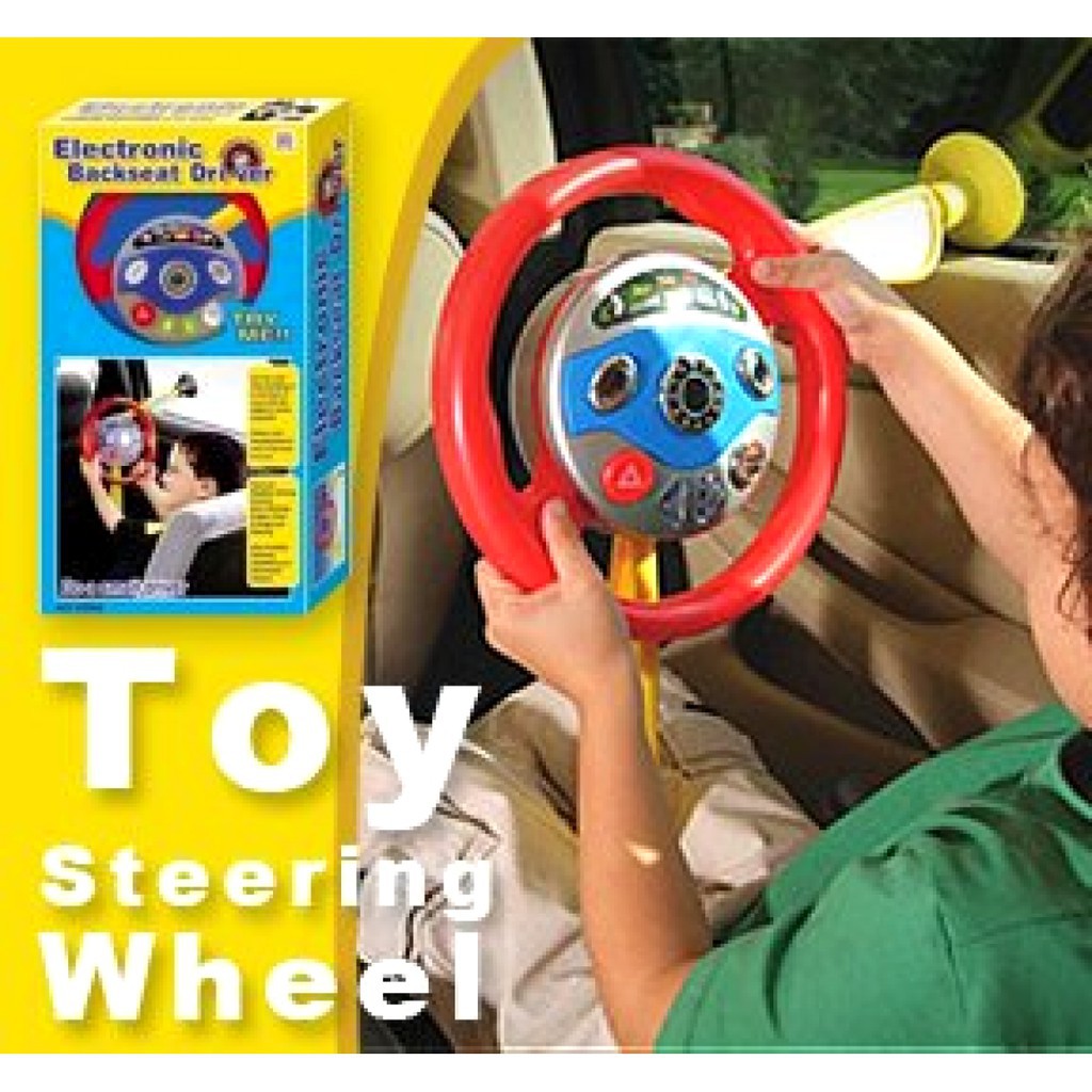 child's back seat steering wheel