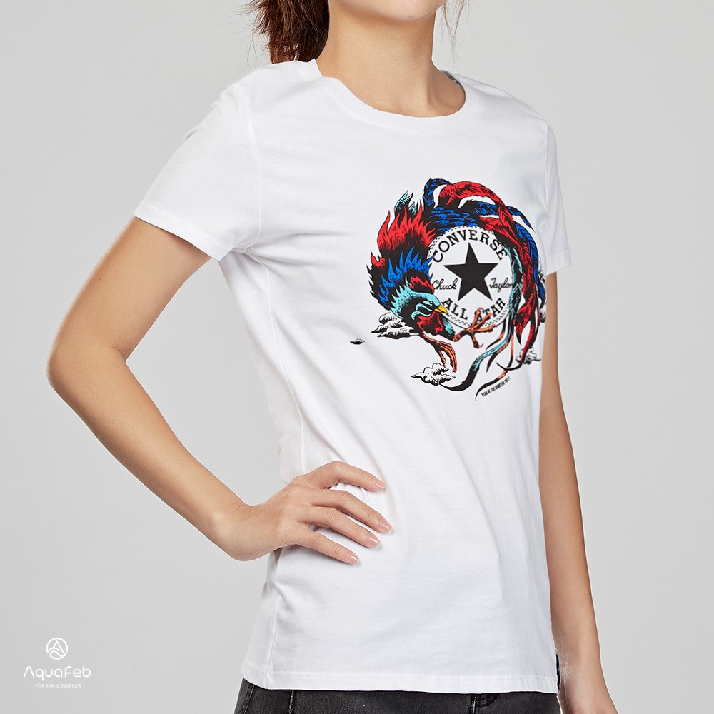 converse t shirt womens white