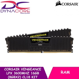 CORSAIR Vengeance LPX 16GB (2x8GB) DDR4 3600MHz C18 DIMM Desktop Memory Kit - CMK16GX4M2D3600C18
