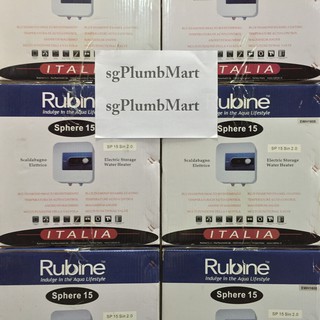 Rubine x sgPlumbMart SP15 Storage Water Heater Sphere 15 Liters #0