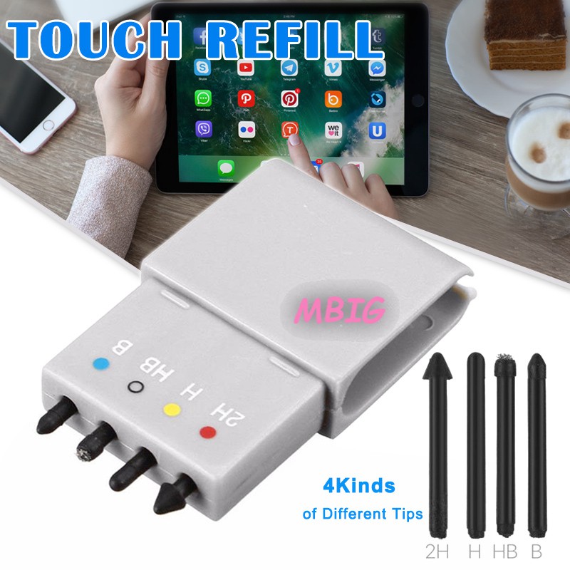 Mg 4 Tips Replacement Stylus Pen Nib Tip Kit For Microsoft Surface Pro 2h H Hb B Sg Shopee Singapore