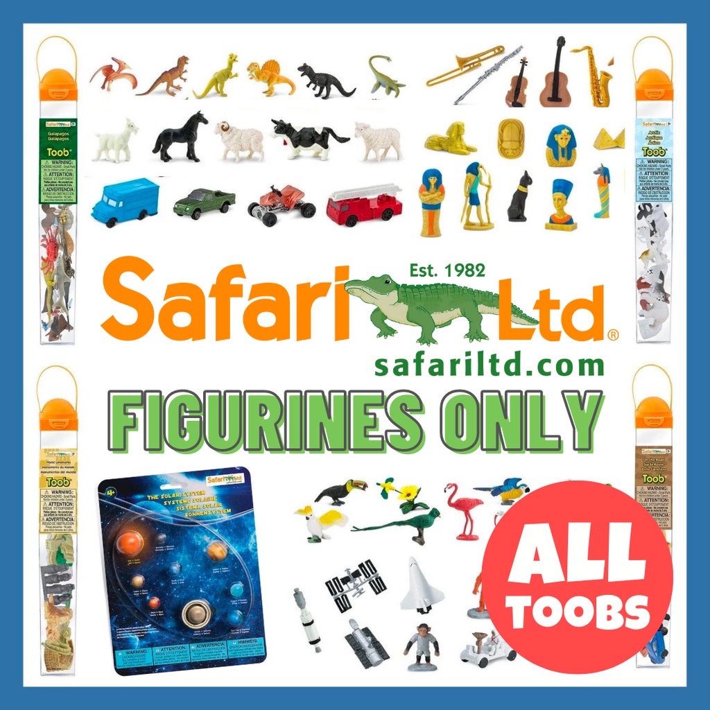 [ALL TITLES] Safari Toob Figurines Only (Children Early Education Toy Age 3 and Above) Shopee