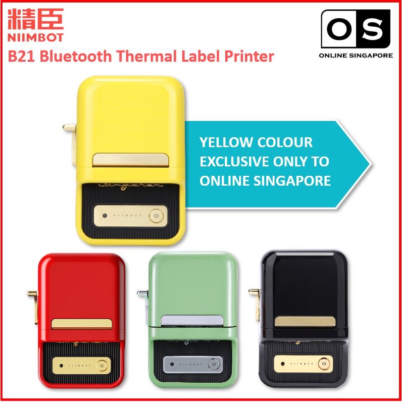 Niimbot B21 Wireless Bluetooth Thermal Label Printer Shopee Singapore
