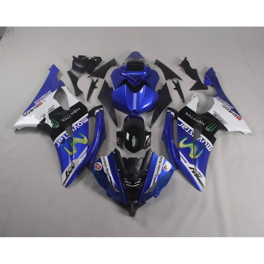 Ready Stock Malaysia Yamaha Yzf R6 2008 2016 Movistar Design Fairing Set Shopee Singapore