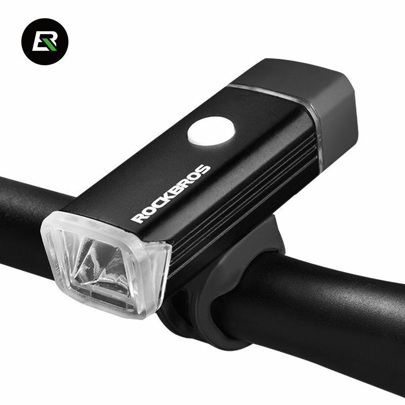 400 Lumens RockBros Bike Bicycle Light USB LED Head Front Light Rechargeable US