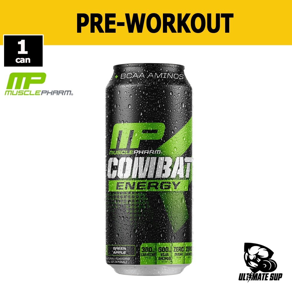 MusclePharm Combat Energy, Pre Workout With Zero Sugar & Zero Calories