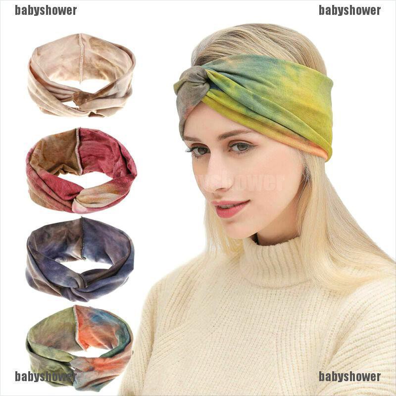 New Women Cotton Turban Twist Knot Head Wrap Headband Twisted Knotted Hair Band