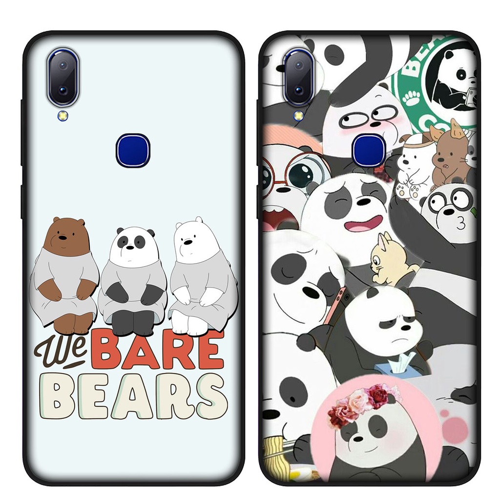 Soft Silicone Samsung Galaxy S21 Ultra Plus A9 A02S A42 A70 M20 Casing B87 We Bare Bears cool Phone Case