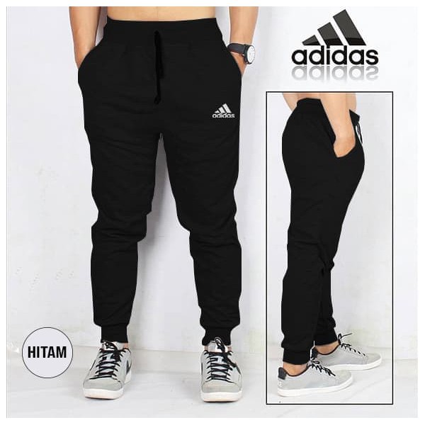 all black adidas training pants