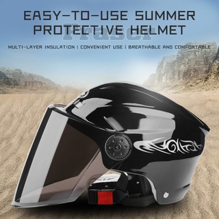 [Summer Helmet Choice] Norman Motorcycle Helmet Bicycle Electric Open Face Protection Helmet Summer Sun Protection