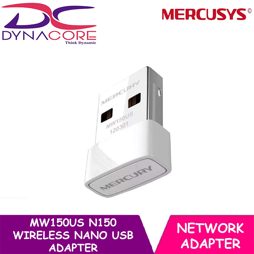 Dynacore Mercusys Mw150us N150 Wireless Nano Usb Adapter Powerd By Tp Link Shopee Singapore