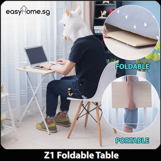 Easyhome.sg Z1 Foldable Table - Study Laptop Computer Folding Portable Desk #0
