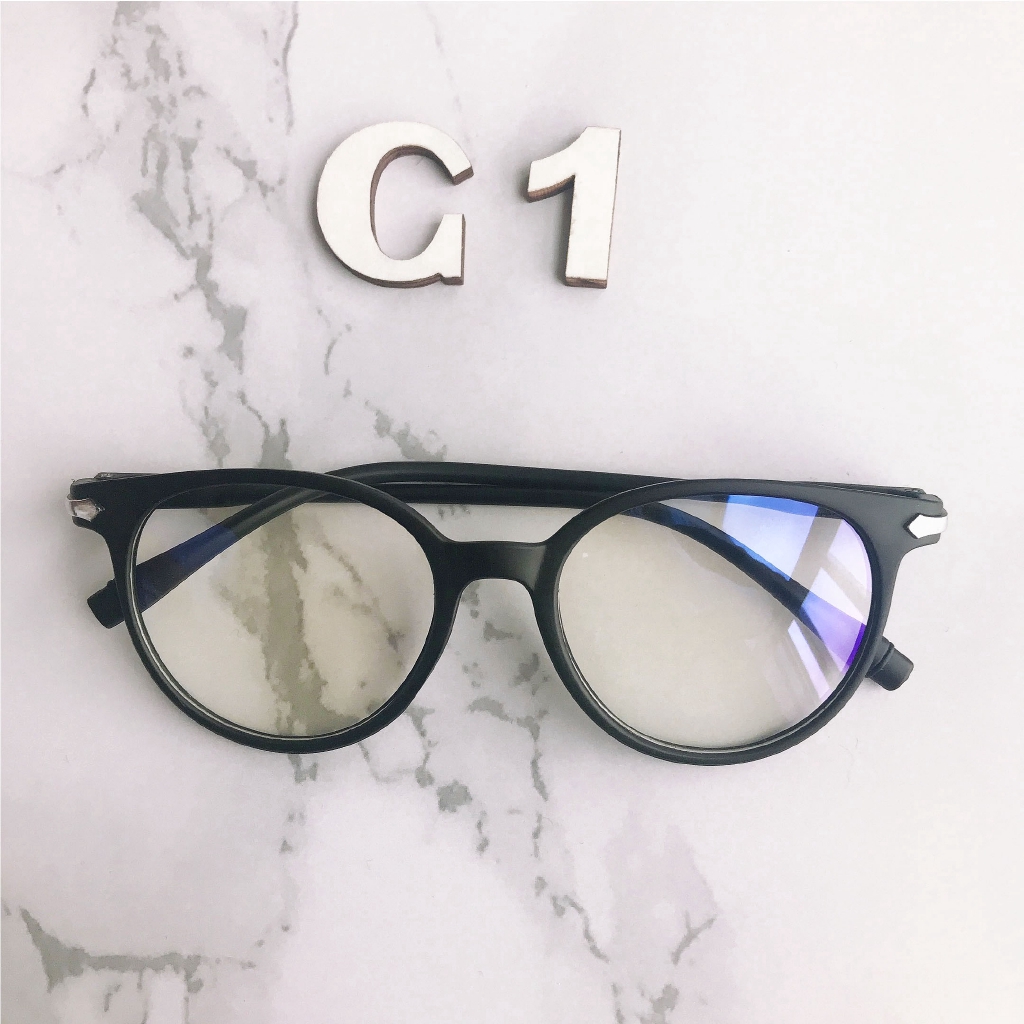 Image of Korean anti blue light glasses cermin mata bulat Optical Frame eyeglass #1