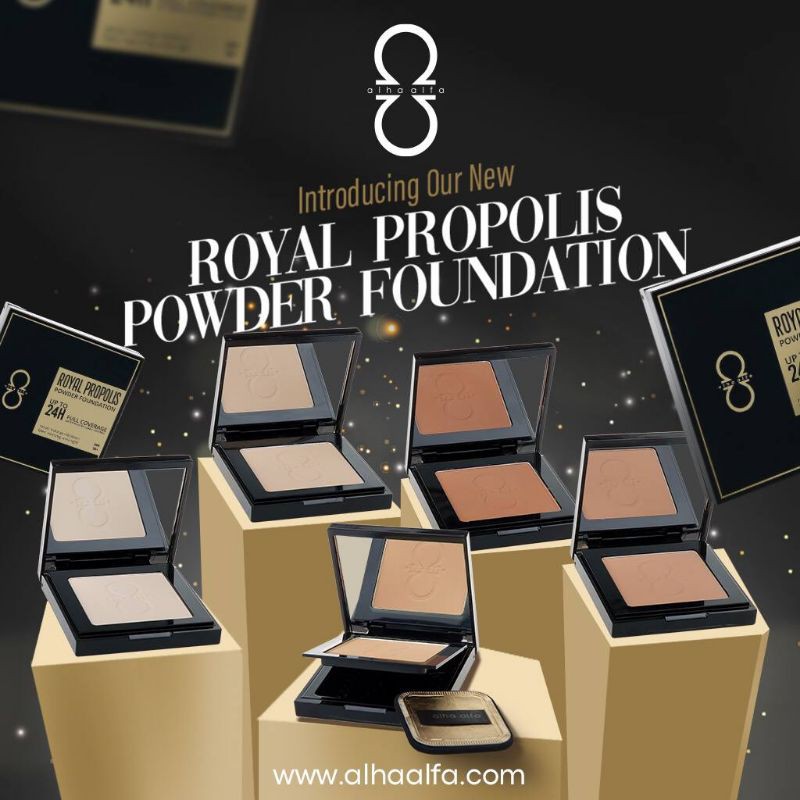 Shop Malaysia 100 Ori Alha Alfa Compact Powder Royal Propolis Powder Foundation Hd Oil Free Pressed Powder Bedak Compact Shopee Singapore