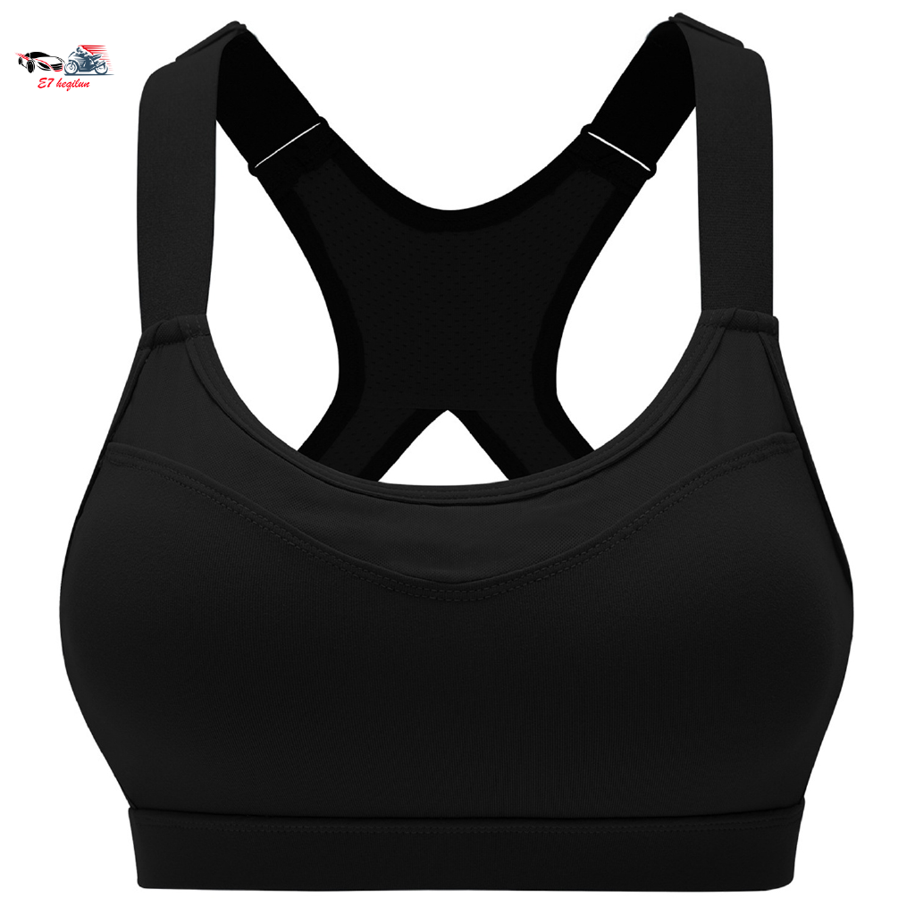 black sports bra top