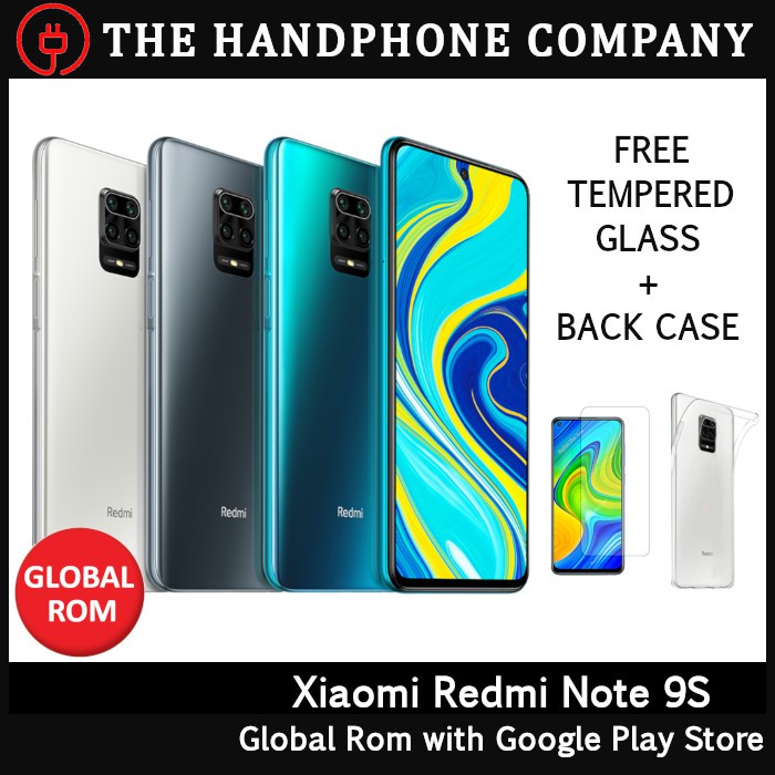 Xiaomi Redmi Note 9s 128gb 6gb Ram Global Version Free Tempered Glass Back Case Shopee Singapore