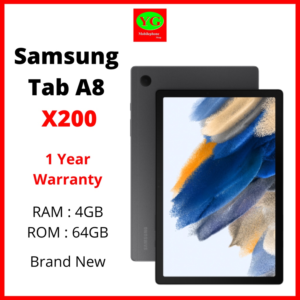 Samsung Galaxy Tab A8 WifI 4GB + 64GB (X200) | 1 Year Shop Warranty |  Export Set | Tablet | Shopee Singapore