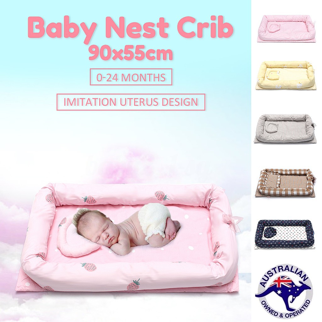 Sw Newborn Baby Sleeping Nest Crib Babynest Snuggle Cot Bed Pod