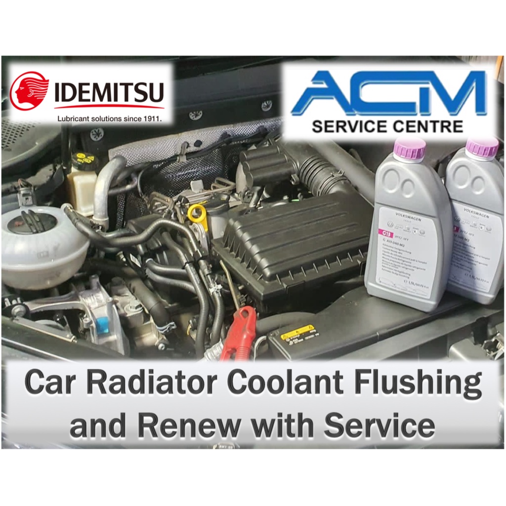 Car Radiator Coolant Flushing and Renew with Service Shopee Singapore