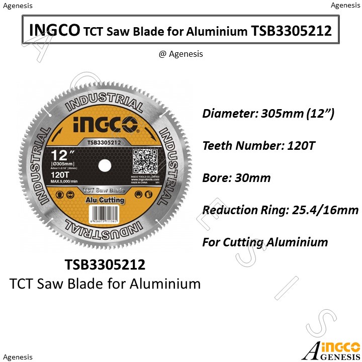 INGCO TCT 12" Saw Blade (for INGCO 2400W Mitre Saw BM2S24001) Cut