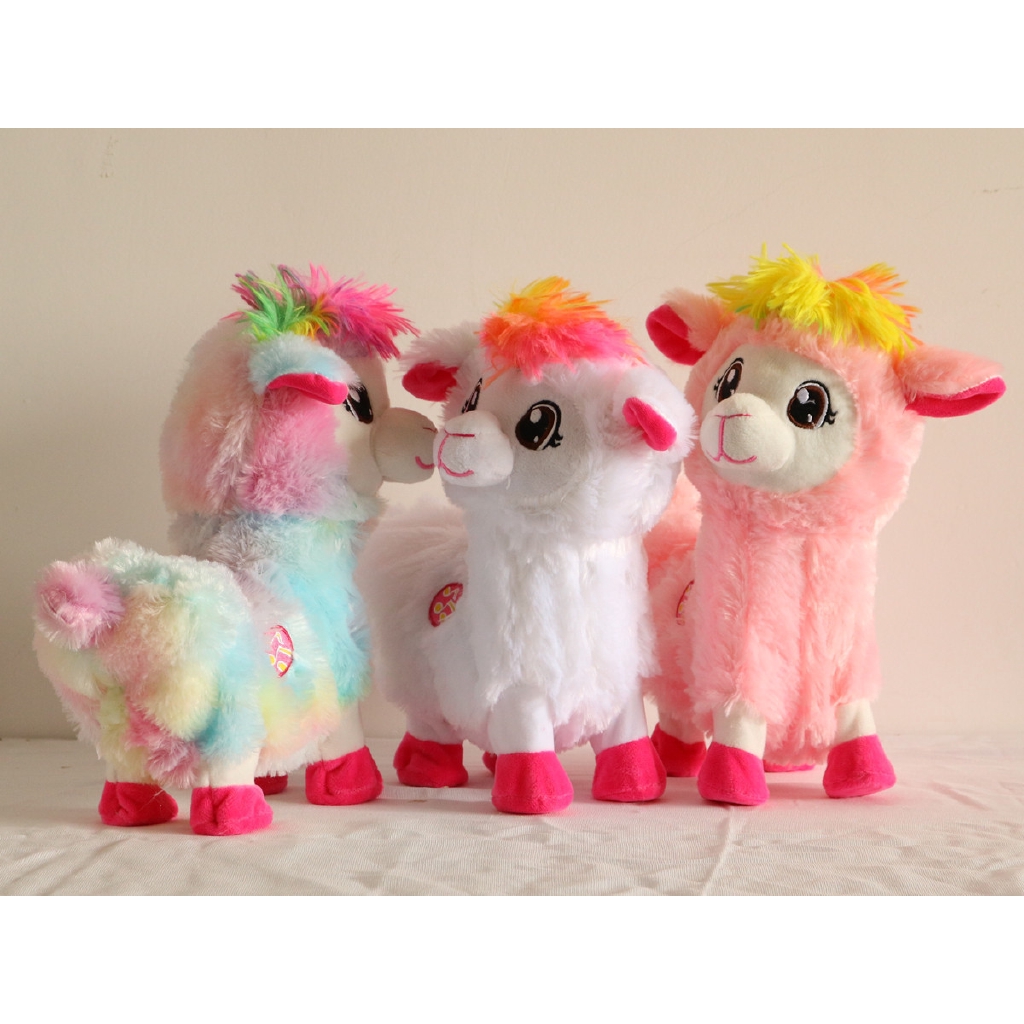 pink alpaca plush