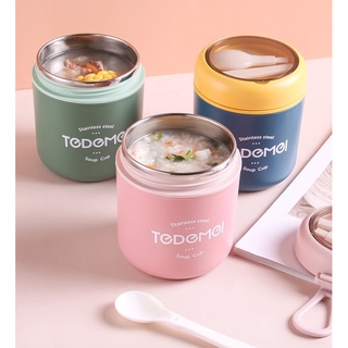 530ml Food Thermal Jar Insulated Soup Thermos Containers Stainless Steel fresh Pink Blue Lunch Box porridge baby #3