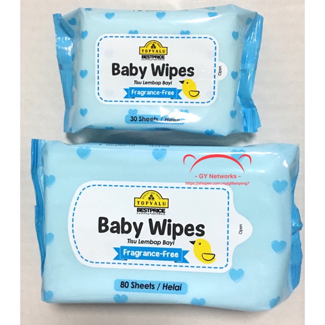 G1 Ready Stock Topvalu Baby Wipes Baby Moisture Wipes Shopee Singapore