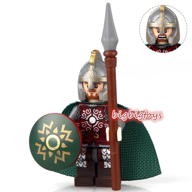 21Pcs LOTR Custom Medieval Rohan Knights & War-Horse Minifigure Block 