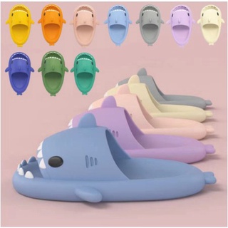 Kids Slippers 3D Shark Slippers Household Non-slip Soft Baby Cartoon Printing Flat Beach Slippers For Girls and Boys