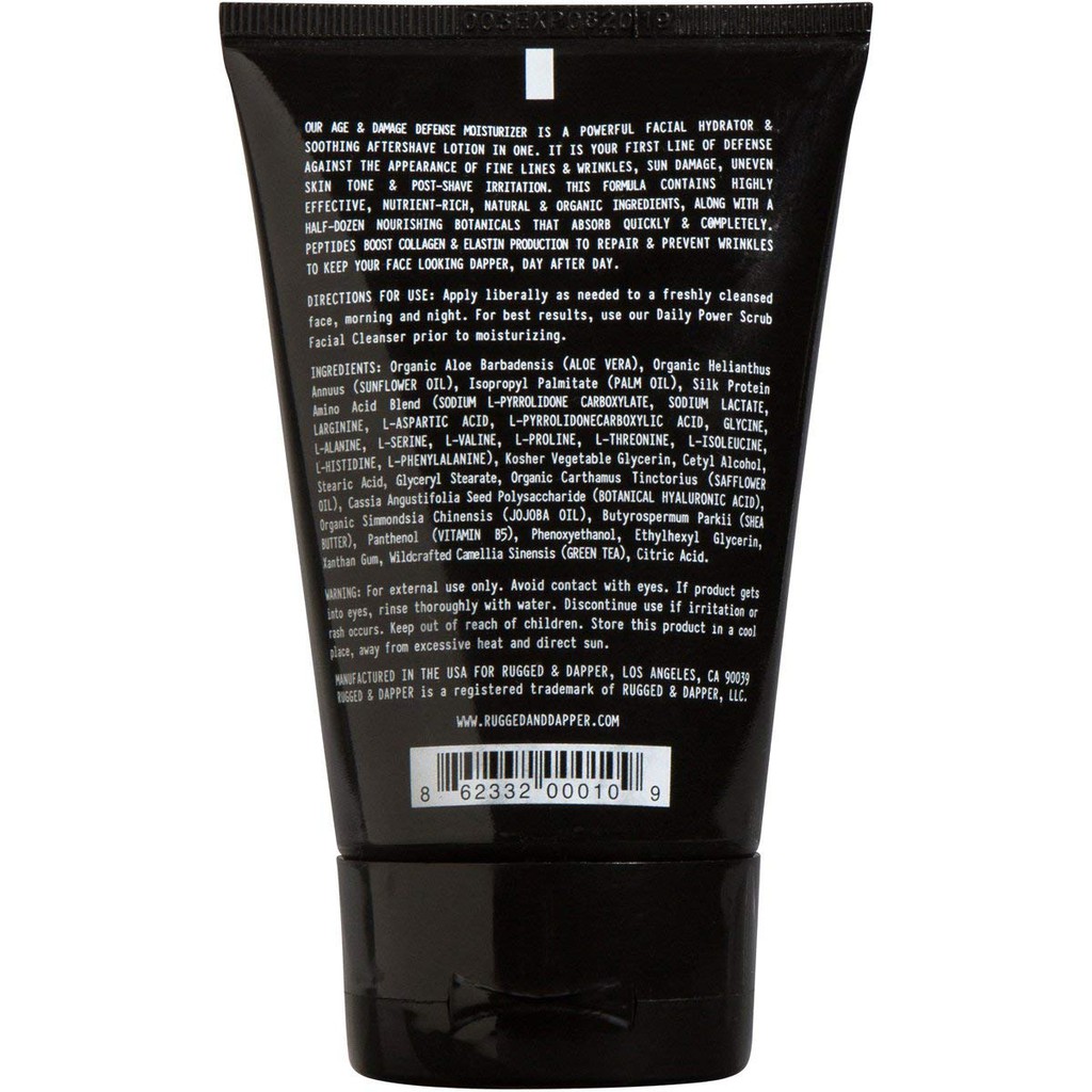 rugged and dapper face moisturizer